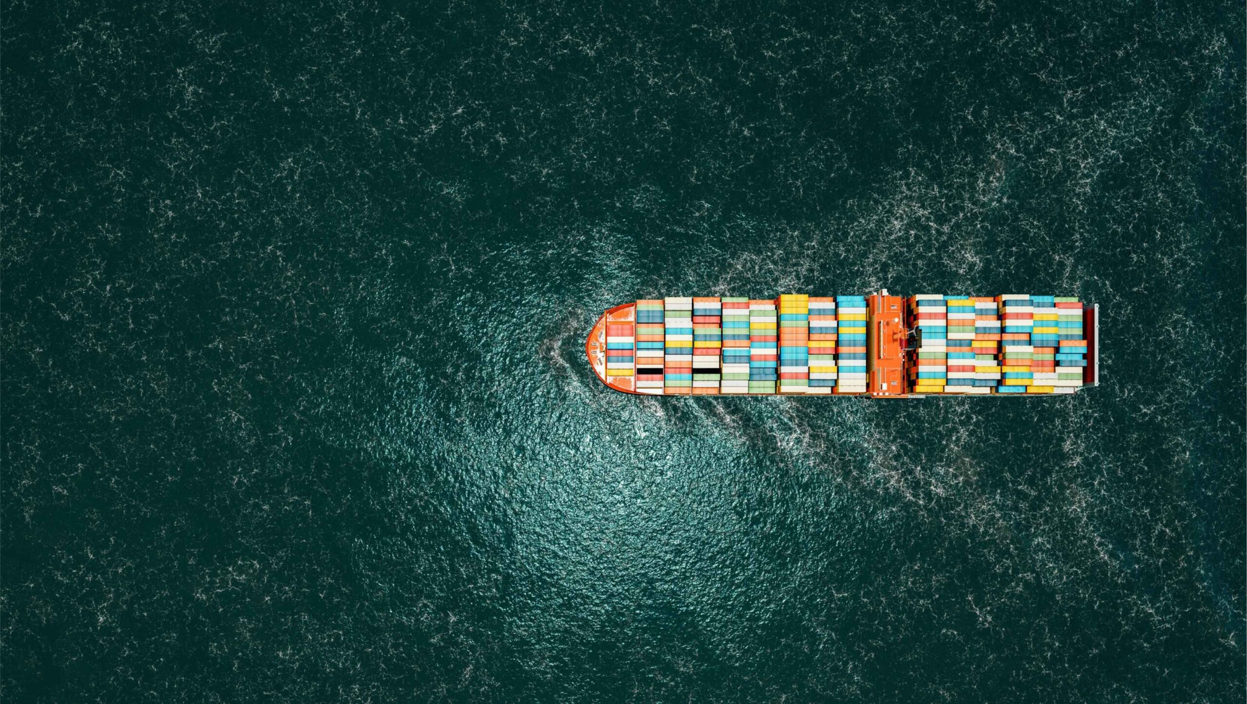 Cargo ship carrying goods across international waters